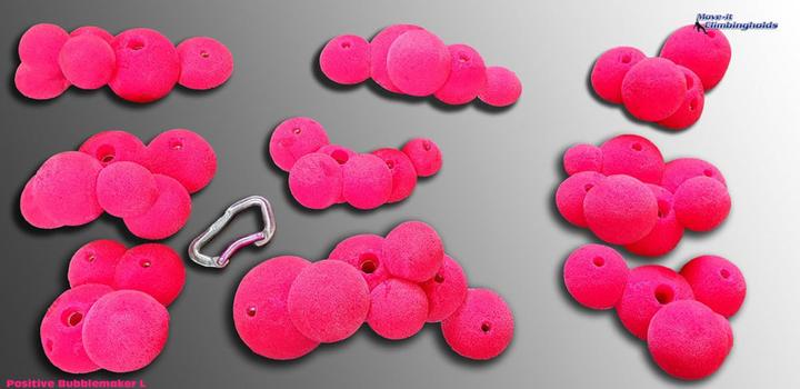 Produktbild Move It Climbingholds Positive Bubblemaker L Klettergriffe (Rot)