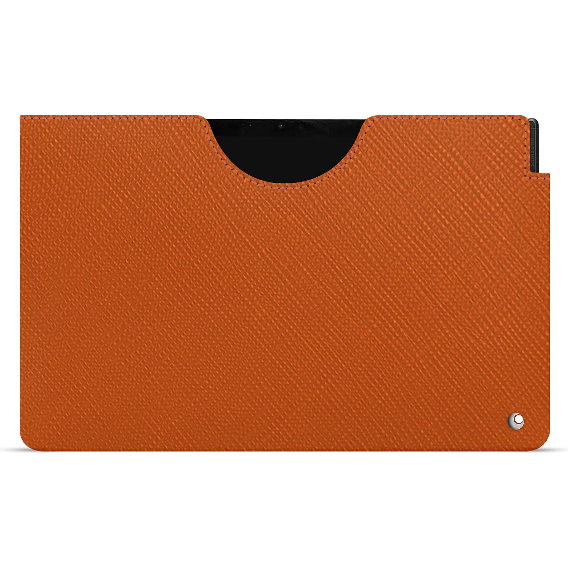 Noreve Lederschutzhülle (Galaxy Tab S9), Tablet Hülle, Orange