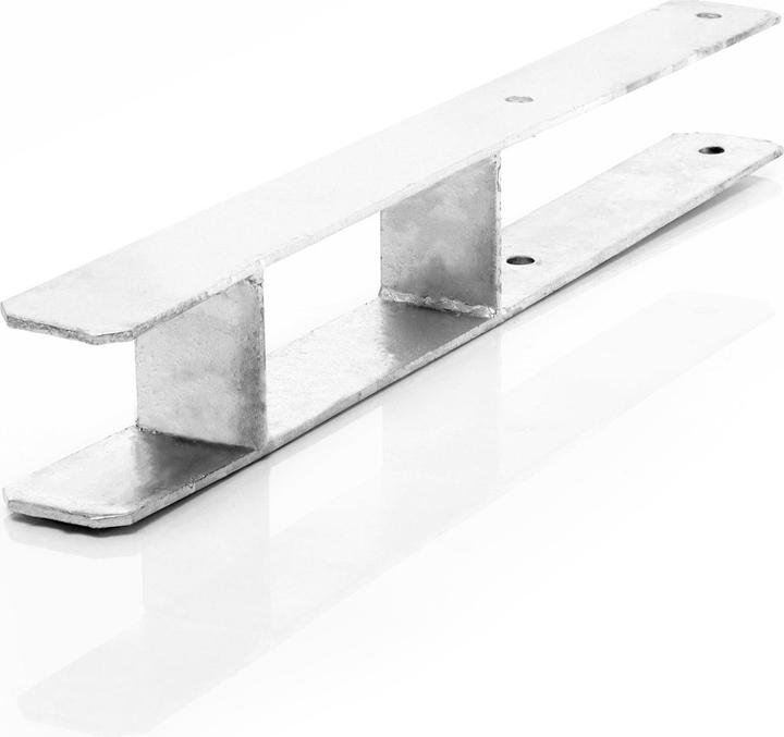 Actual product image XPOtool Post Support Hot-dip Galvanised 71x600mm Carbon Steel Post H-anchor Rack with Boreholes