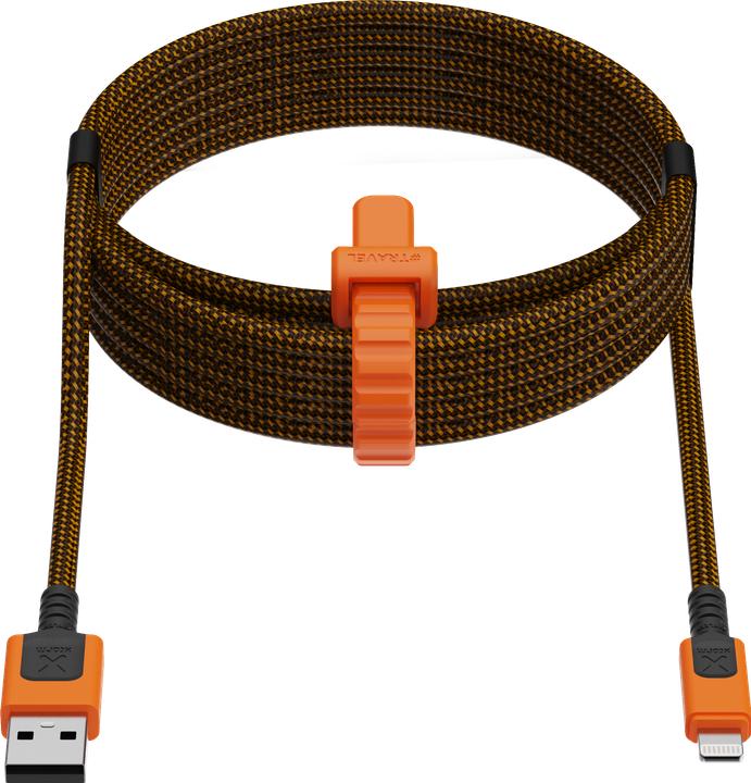 Actual product image Xtorm USB-A -> Lightning 1.5m Xtreme cable orange black (1.50 m, 12 W)