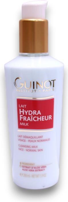 Image du produit Guinot Lait Nettoyant Rafraîchissant Hydra Fraicheur 200ml - Tous Types de Peaux (Lingettes nettoyantes pour le visage, 200 ml)
