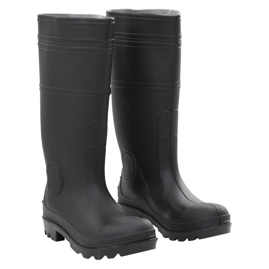 VidaXL, Herren, Gummistiefel, Gummistiefel Mit Herausnehmbarem Innenfutter Gr. Pvc, Schwarz, (44)