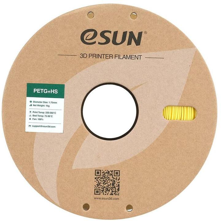 Produktbild eSUN EPETG+HS 1,75mm SOLID YELLOW 1kg (PETG, 1.75 mm, 1000 g, Gelb)