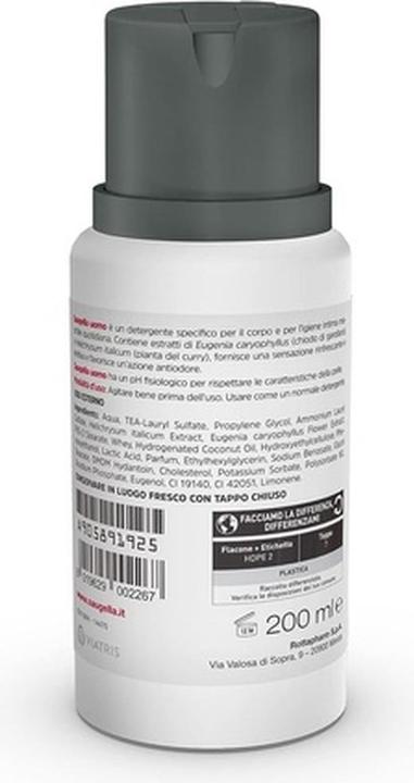 Immagine prodotto Saugella Linfa intima per uomo 200ml (200 ml, Lozione per il lavaggio intimo)