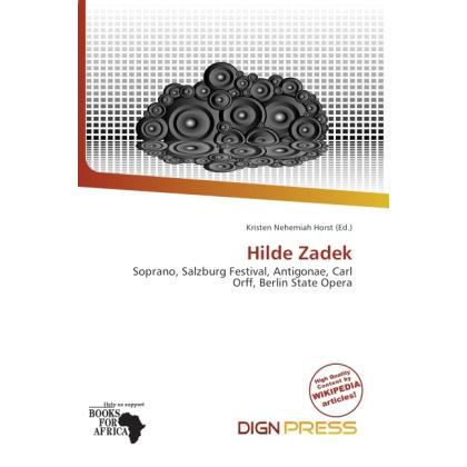 Hilde Zadek, Fachbücher