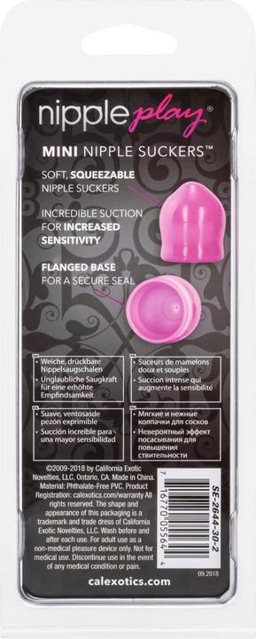 Actual product image CalExotics Nipple Play Mini Nipple Suckers