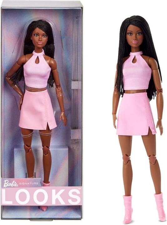 Image du produit Barbie Signature Looks 21 - Tall, Braids, Pink Skirt Outfit