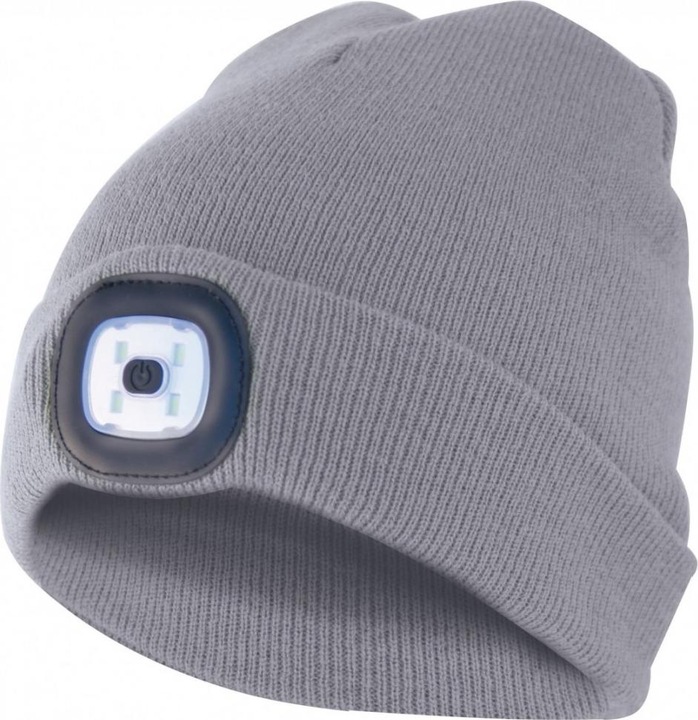 Produktbild Velamp Mütze mit LED-Frontleuchte, ideal zum Joggen, Campen, Arbeiten (100 lm)