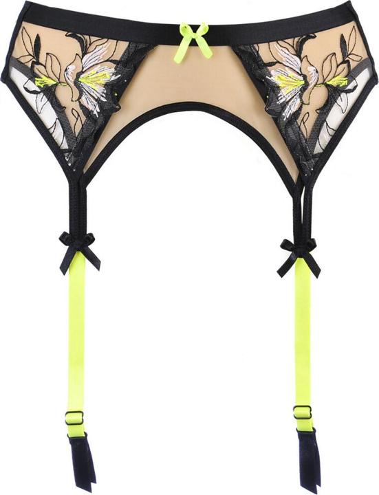 Produktbild Axami V-10142 garter belt beige-black M (M)