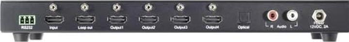 Actual product image SpeaKa Professional 1+4 port HDMI switch Ultra HD capable 3840 x 2160 pixels