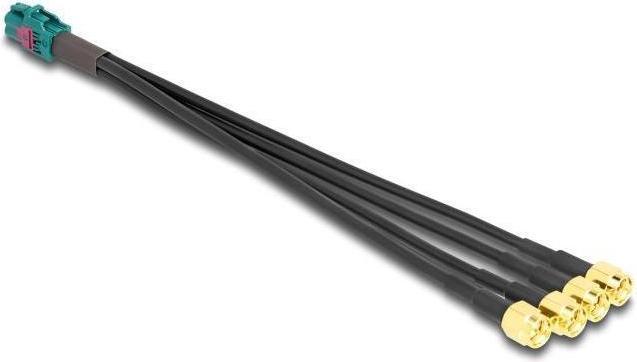 Actual product image Delock Cable Mini FAKRA Z socket quad to 4 x SMA plug A-type (Antenna cable)
