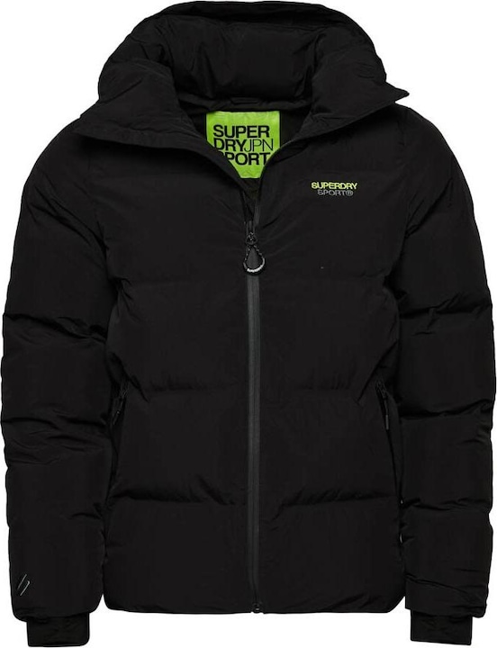 Produktbild Superdry Gerade geschnittene Daunenjacke mit Kapuze (L)