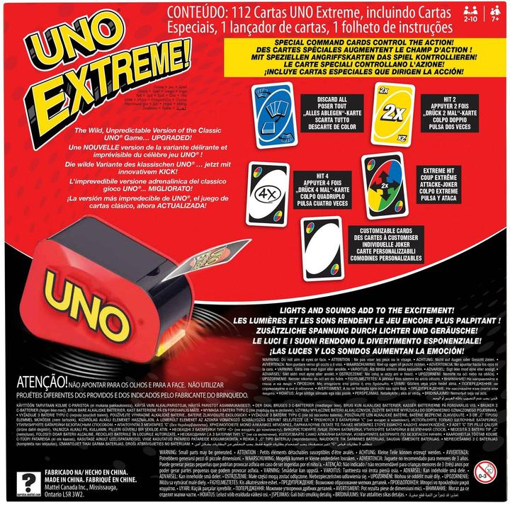 Actual product image Mattel Games UNO Extreme (German)