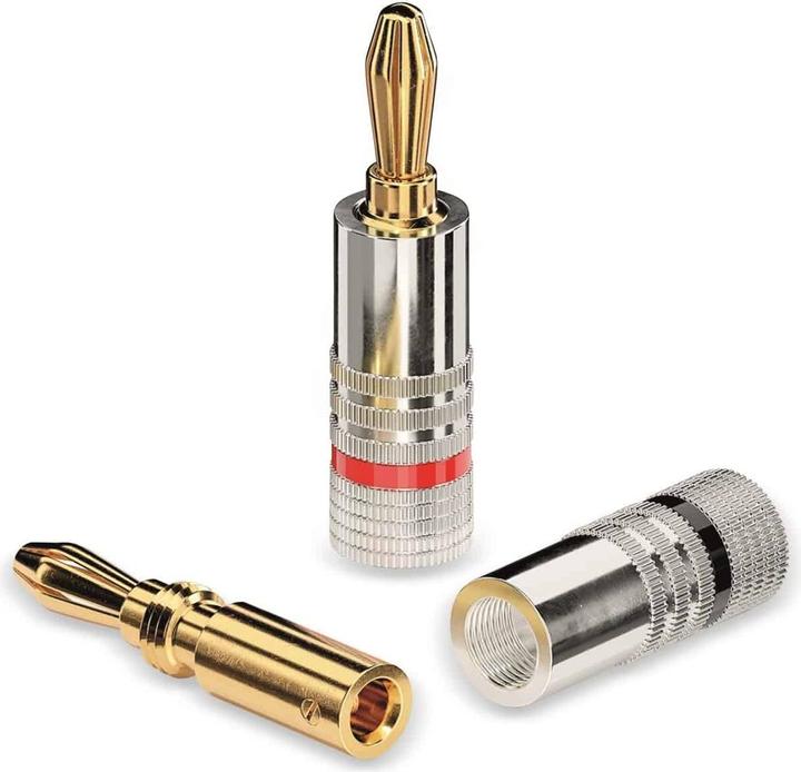 Produktbild Delock PureLink sonero Bananenstecker - schraubbar - 4er Set