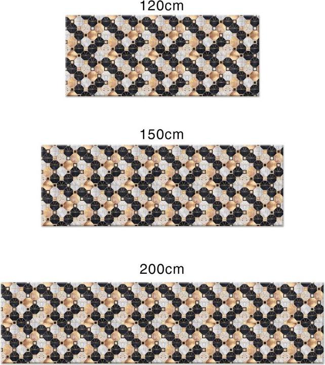 Actual product image Trenddeko Art Deco: gold and black (50 x 120 cm)