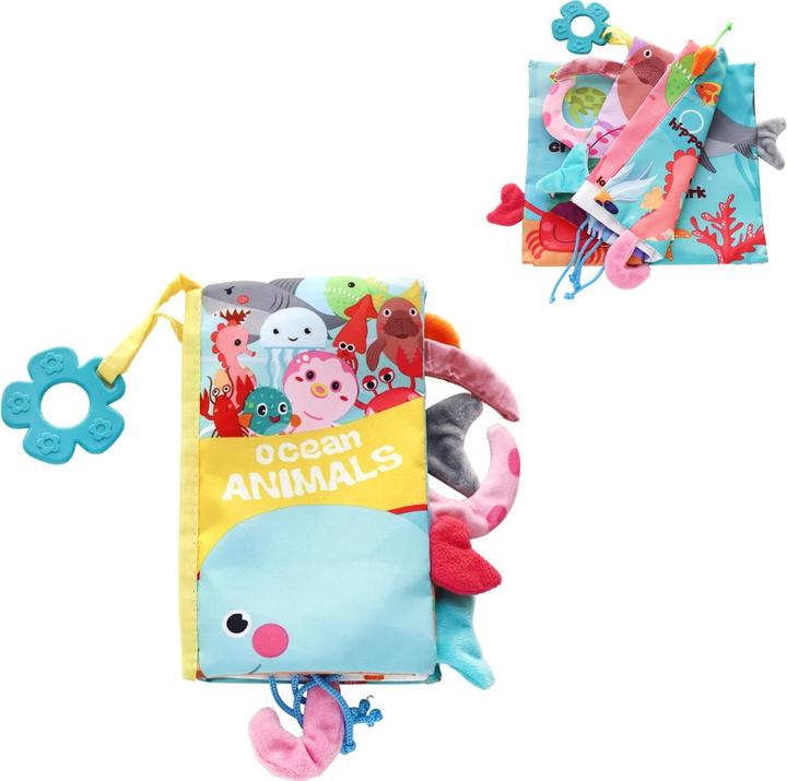 Produktbild Kikkaboo Baby Stoffbuch Beissring