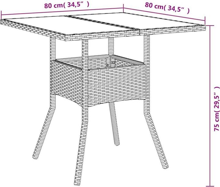 Produktbild vidaXL Garten Essgruppe