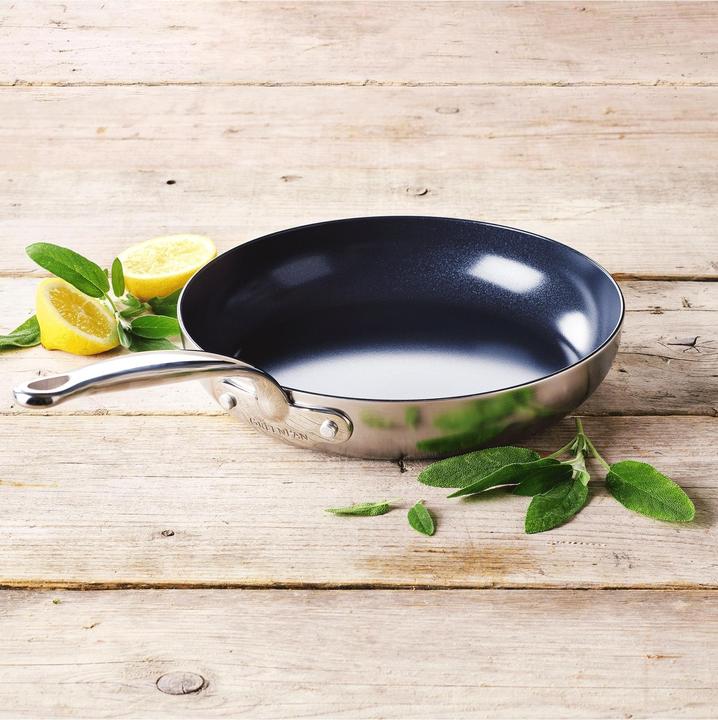 Produktbild Greenpan ESH Ind Bl 9011 INFP8 opn fry 30cm (28 cm, Bratpfanne, Edelstahl)