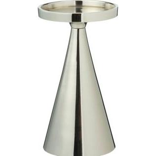 Home&Styling, Candeliere, Collezione Home Styling Świecznik dekoracyjny, srebrny, 17 cm