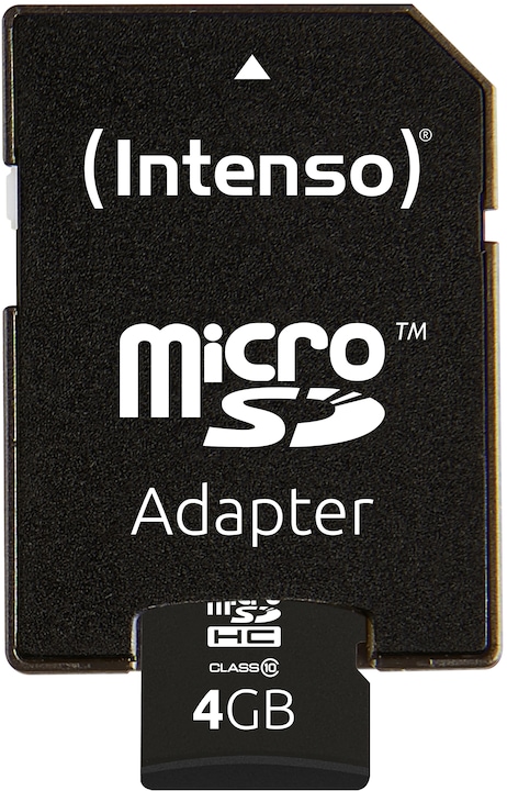 Productafbeelding Intenso microSD Class 10 (4 GB, microSDHC, U1)