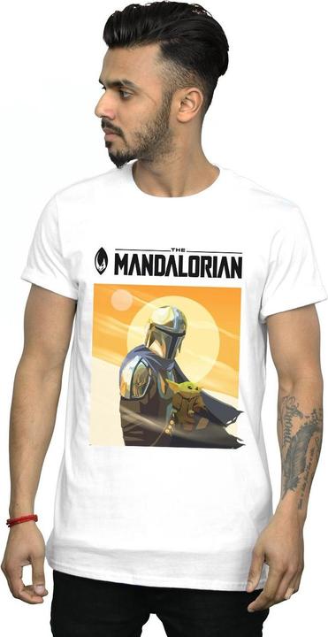 Immagine prodotto Star Wars The Mandalorian The Child Two Moons Maglietta Uomo (XXL)