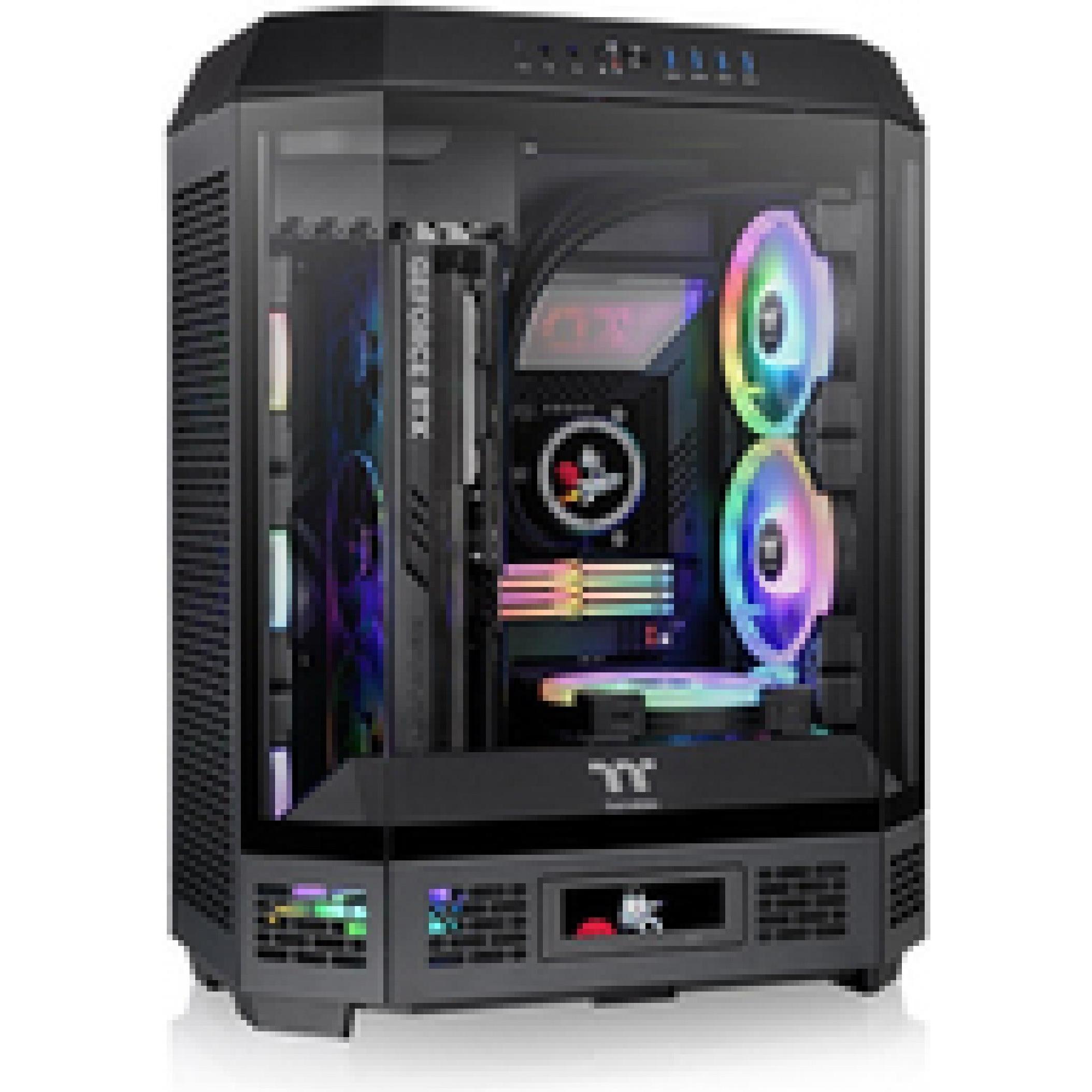 Thermaltake The Tower 600 (mATX, Mini-ITX, ATX), PC Gehäuse, Schwarz