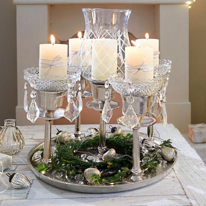 Immagine prodotto Loberon Candeliere Shaws argento/chiaro