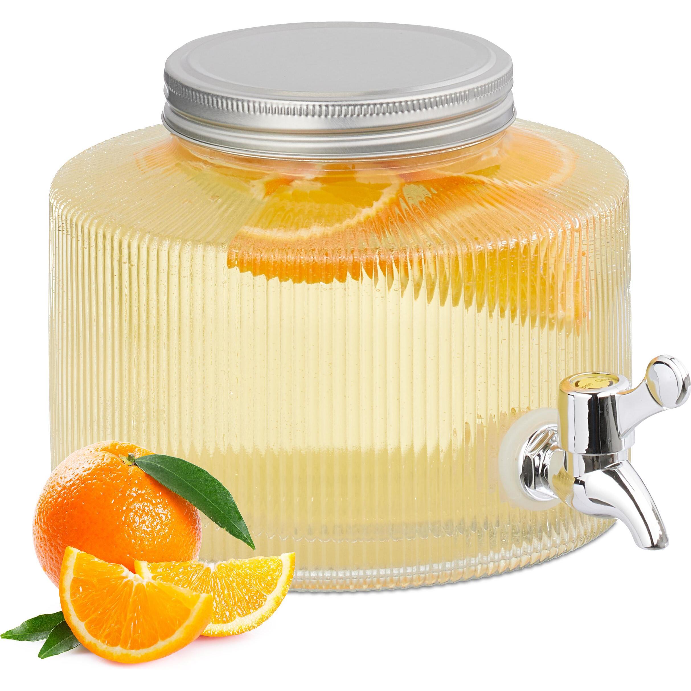 Relaxdays Getränkespender, Getränkespender, Transparent