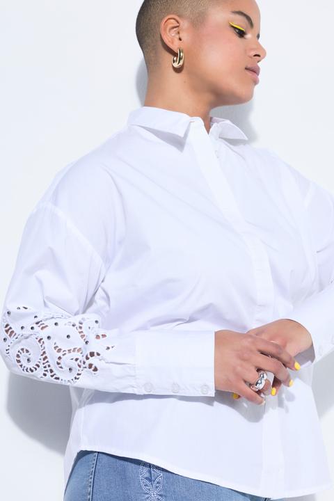 Immagine prodotto Studio Untold Camicia dal taglio oversize con ricami e rivetti sulle maniche lunghe (58, 60)