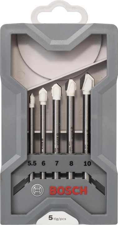 Immagine prodotto Bosch Professional Zubehör Set di punte per piastrelle CYL-9, 5 pezzi (5,5 mm, 6 mm, 7 mm, 8 mm, 10 mm)
