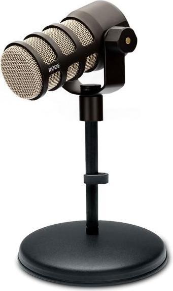 Actual product image RØDE Podmic Podcast Microphone Black with MS032 Table Stand