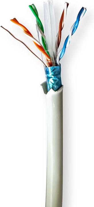 Actual product image Nedis Network Cable Rolls | CAT6 | Solid | F/UTP | Pure Copper | 100.0 m | Indoor | Round | (F/UTP, CAT6, 100 m)