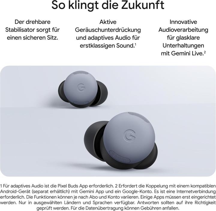 Produktbild Google Pixel Buds Pro 2 (Aktive Geräuschunterdrückung, 12 h, Kabellos)