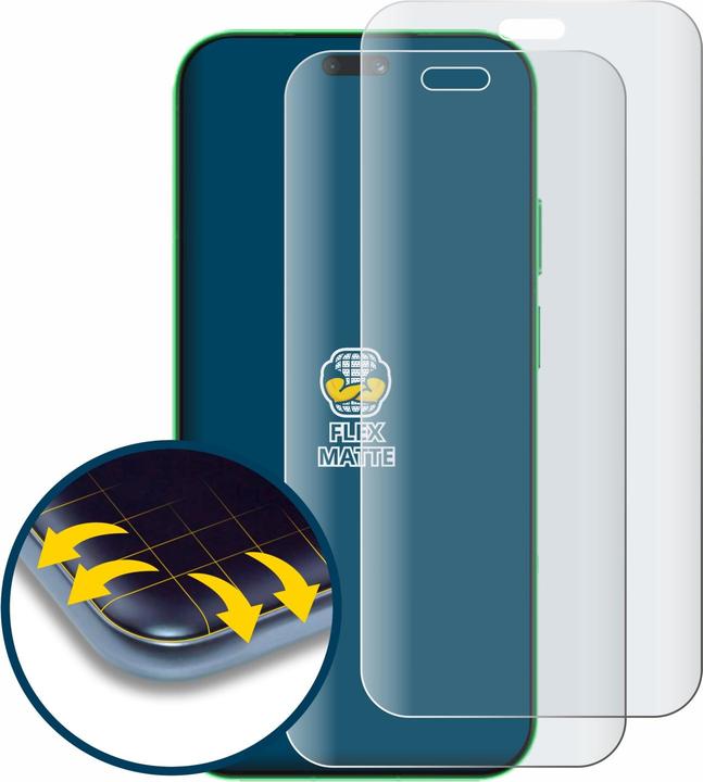 Produktbild BROTECT Fullscreen für Huawei Nova 15 Ultra Schutzfolie Displayschutz Folie Matt Entspiegelungsfolie (2 Stk., Huawei Nova)