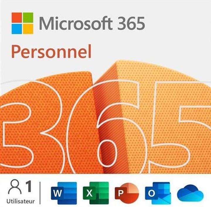 Actual product image Microsoft 365 Personal (French) (1 User, 12 months)