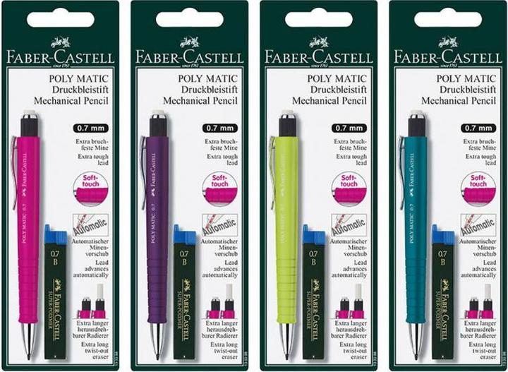 Produktbild Faber-Castell Druckbleistift Poly Matic 0.7 mm (0.70 mm, B, 2x)