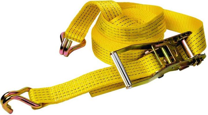 Delta CO.SB.050.09.2.E.GE Zurrgurt mit ergonomischer Ratsche - 50 mm x 9 Meter - 2500 daN - Gelb