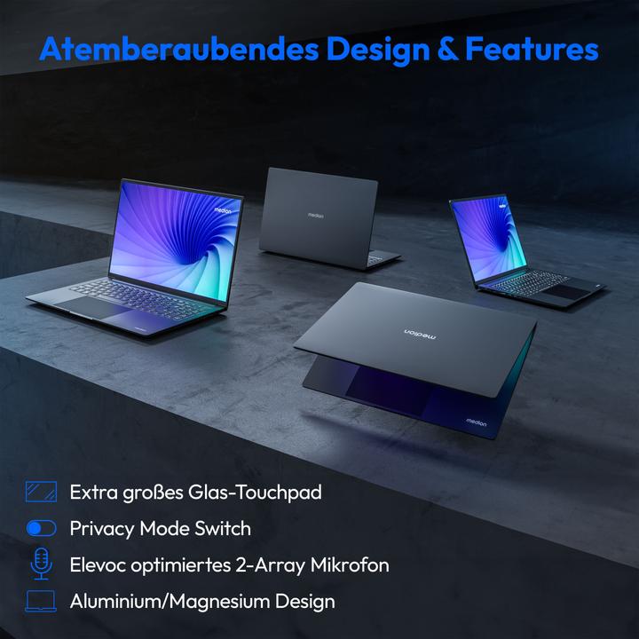 Actual product image Medion S10 MD62612 i5-13420H 16GB/512GB SSD 16"QHD W11H (15.98", Intel Core i5-13420H, 16 GB, 512 GB)