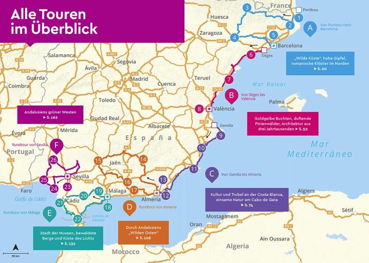 Actual product image Camper Guide Spain: Mediterranean Coast, Catalonia & Andalusia (German, Jan Marot)