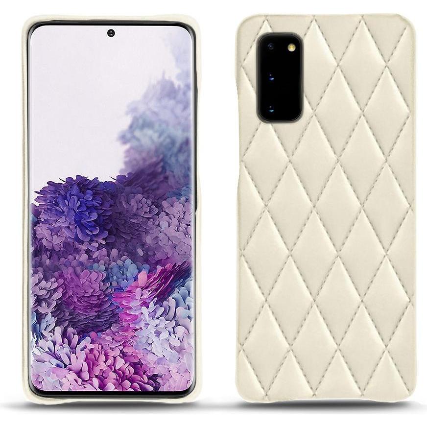 Noreve Lederschutzhülle (Samsung Galaxy S20), Smartphone Hülle, Weiss