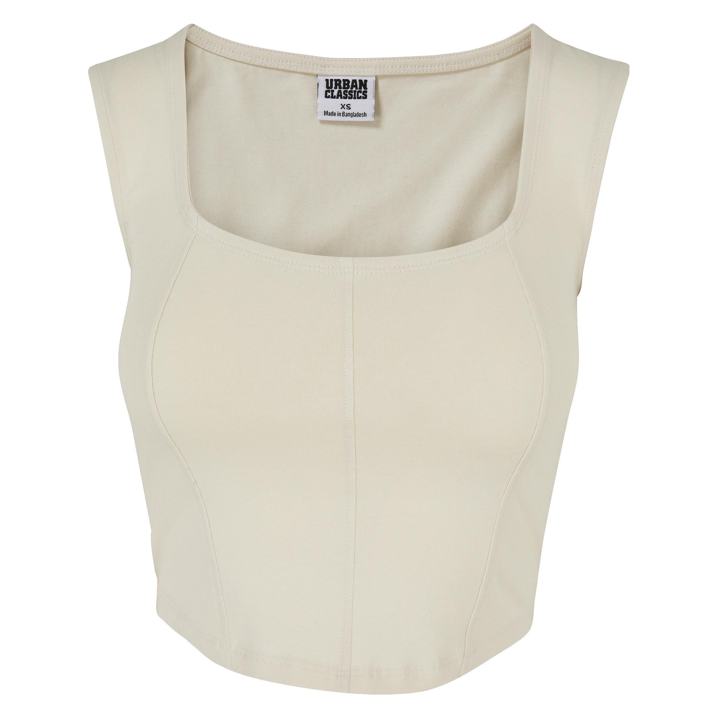 Urban Classics, Damen, Shirts, Ladies Short Corsage Top - 60599, Weiss, (5XL)
