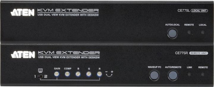 Image du produit Aten CE775 USB VGA Dual View Extender KVM 14016486