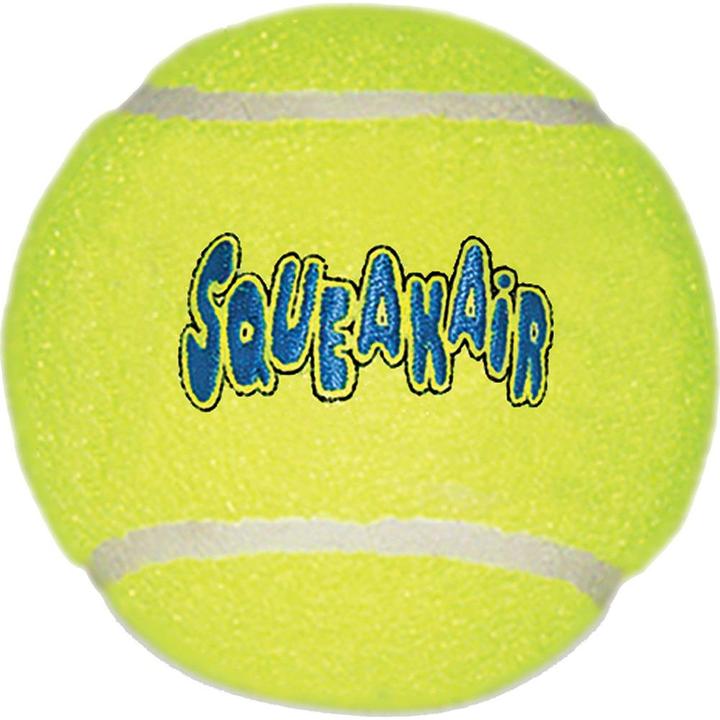Actual product image KONG Air Squeaker, Ø 10 cm, yellow (Ball toy dog)