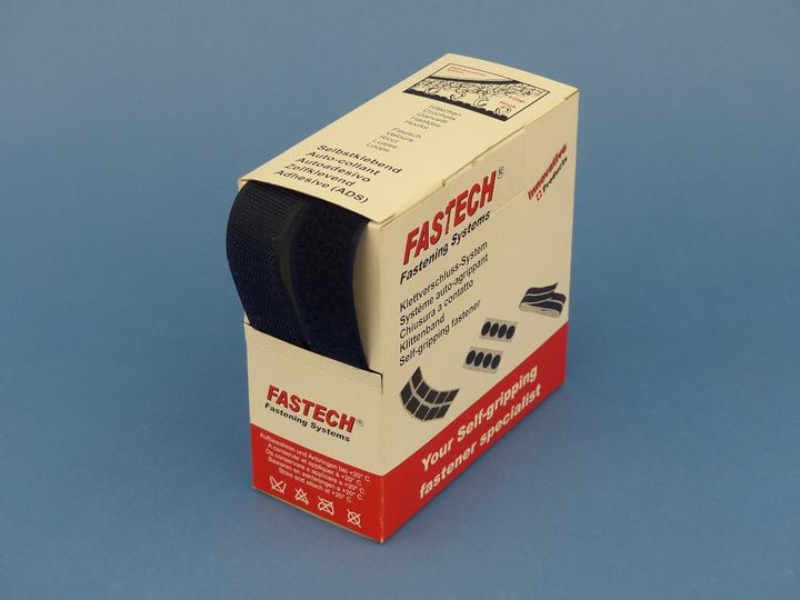 Produktbild Fastech Klettband-Box Navy Blau (25 mm)