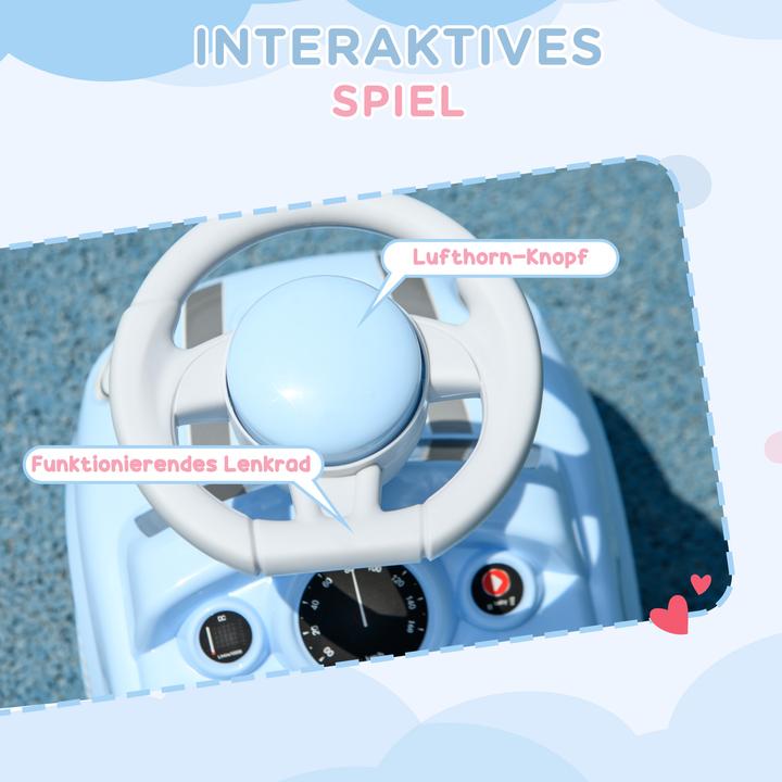 Actual product image Aiyaplay Rutschauto Kunststoff Hellblau