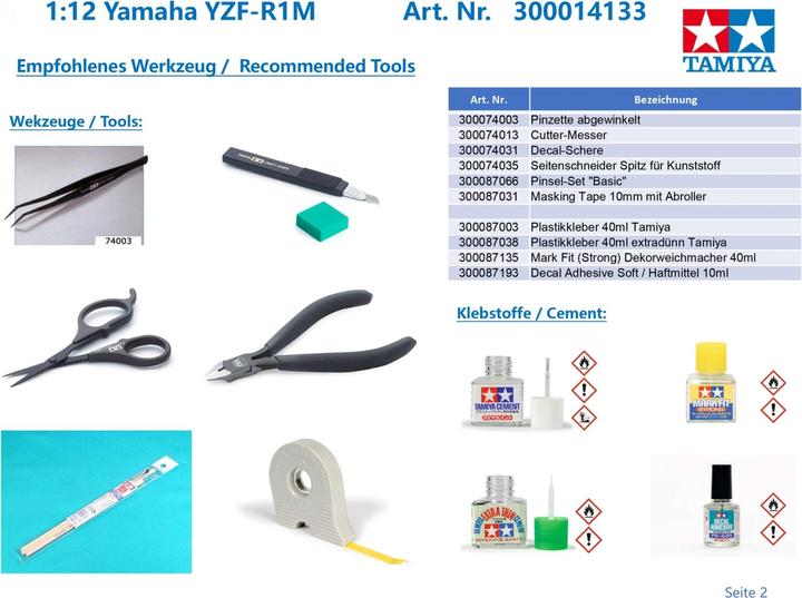 Image du produit Tamiya Yamaha YZF-R1M