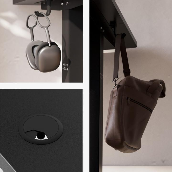 Image du produit Mark Adler Leader 7.3 Schwarz 140 cm elektrischer Schreibtisch