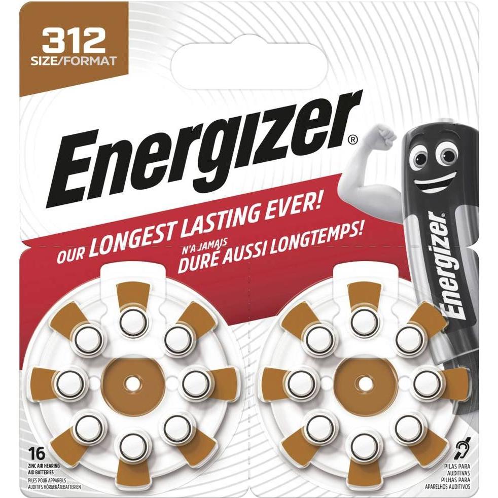 Energizer Knopfzelle ZA 13 1.45 V 16 St. Zink-Luft ENR EZ Turn & Lock (13) (16 Stk., ZA13 GP, 273 mAh), Batterien + Akku...
