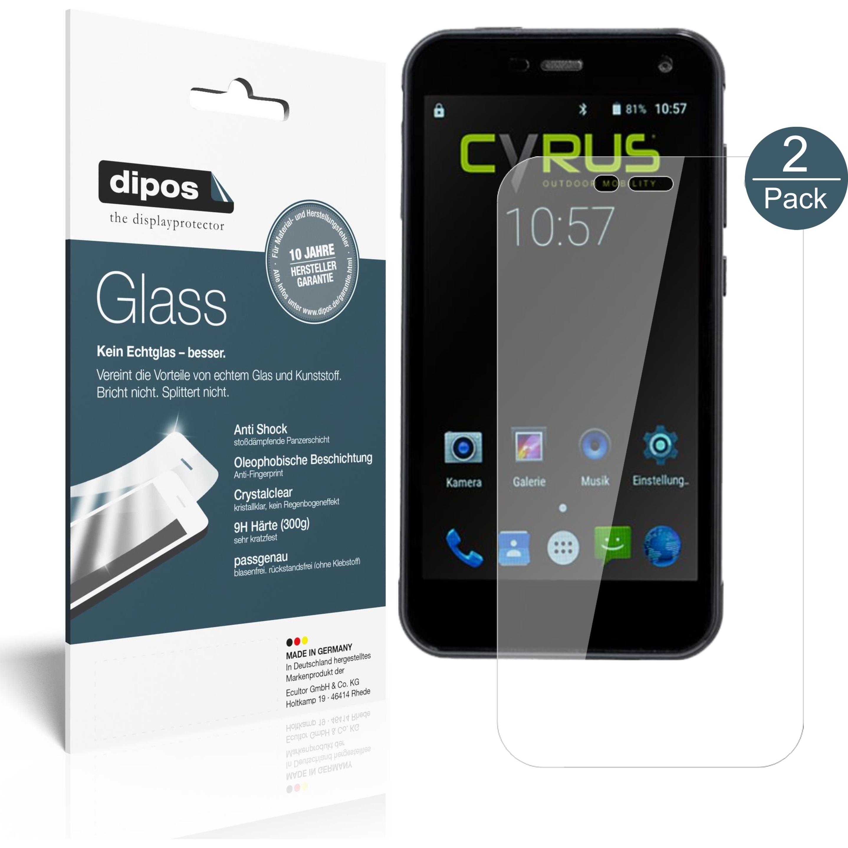 Dipos Displayschutz Anti-Shock (1 Stück, Cyrus CS 28), Smartphone Schutzfolie, Transparent
