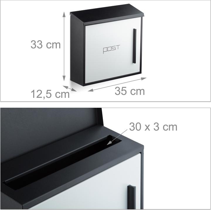 Actual product image Relaxdays Mailbox